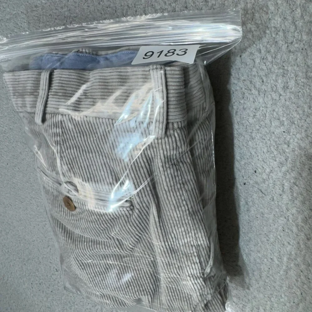 Ralph Lauren Polo Pants Men‎ 35x30 Beige Chino Corduroy Cords Boho Golf Casual